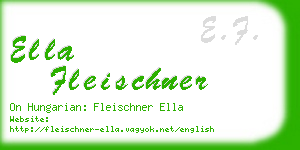 ella fleischner business card